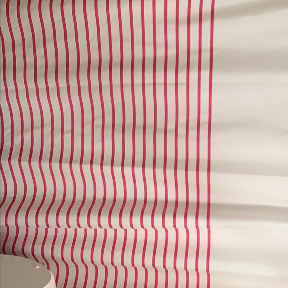 Late spade harbor stripe shower curtain